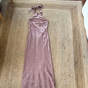 Hello Molly Mauve Halter Maxi Dress